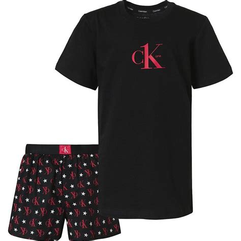 schlafanzug herren kurz calvin klein